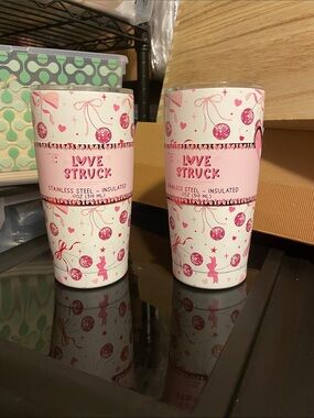 Pink Insulated Stainless Steel Tumbler - Set of 2